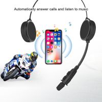 EJEAS E300 Motorcycle Helmet Headset Intercom Headphone Bluetooth 4.2 AUX 40mm Speaker 2 Mobile Devices Connection Megaphones