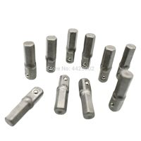 【❖】 Correct Engineering Service Limited 10ชิ้น1/4 "Hex To 1/4" Sq Dr อะแดปเตอร์เสียบสว่านขนาด25มม. อะแดปเตอร์ไดรฟ์ปลั๊กเสียบไขควง CR-V บิตอะแดปเตอร์