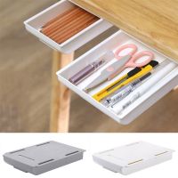 LG01I9 Convenient Under Desk Pencil Tray Pen Case Storage Drawer Stationery Storage Drawer Organizer Desktop Stand