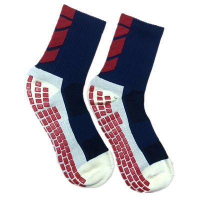 ถุงเท้าฟุตบอลถุงเท้าเตะฟุตบอลกันลื่นถุงเท้ากีฬาบุรุษผ้าฝ้ายที่มีคุณภาพดี Calcetines ชนิดเดียวกับ Trusox วิ่งดูดซับเหงื่อ