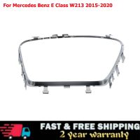 ที่เขี่ยคอนโซลกลางรถยนต์สำหรับ Mercedes Benz E Class W213 2015-2020ที่วางแก้วแถบคิ้วกรอบโครมเงิน