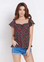 Ohayo เสื้อลายเชอร์รี่  Cherry Print Blouse