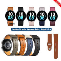 20มิลลิเมตรสายหนังแท้วงสำหรับ Samsung Galaxy Watch 5 40มิลลิเมตร44มิลลิเมตร Pro 45มิลลิเมตร/นาฬิกา4/ใช้งาน2