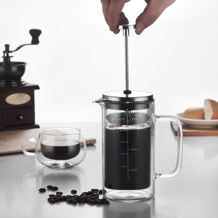 double-layer-high-borosilicate-glass-press-pot-press-filter-coffee-apparatus-french-coffee-pot-with-scale