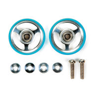 Original Tamiya Parts 9534895349 17mm aluminium rollers w แหวนพลาสติก Light blueorange สำหรับ TIN 4W Racing Car 324