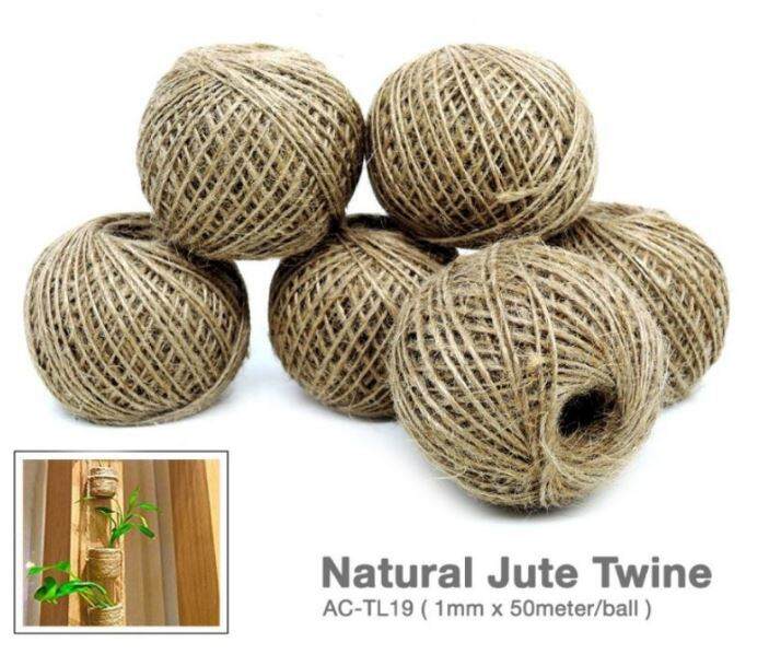 Tali Guni 1mm Twine Jute Rode Gunny 天然优质麻绳 Lazada