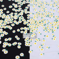 100gLot Polymer Clay Daisy Slice Flower Sprinkles Lovely Confetti for Crafts Making, DIY