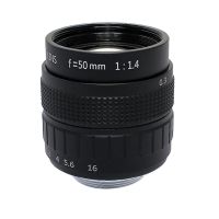 50Mm Camera Lens F1.4 2/3 C-Mount Manual Aperture Camera Lens for Photographic Equipment Industrial Lens