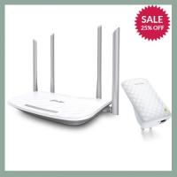 NEW TP-Link Archer C50 (AC1200 Wireless Dual Band Router) + TP-Link RE200 (AC750 Wi-Fi Range Extender) ลดราคา