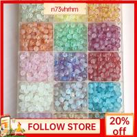 N73VHRHM 500pcs ผสมสี ลูกปัดแก้วสำหรับทำเครื่องประดับ กระจกสำหรับผู้หญิง 8mm คะ ลูกปัดขนาดใหญ่ทำสีทอง งานฝีมือดีไอวาย เครื่องรางลูกปัดแก้วทรงกลม สำหรับกำไลข้อมือ