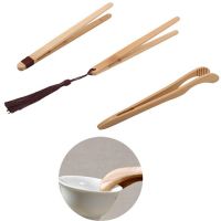 Chinese Bamboo Tea Clips Candy Fruit Salad Small Tools Food Tongs Kitchen Utensils With String Tea Cookie Anti-scalding Tea Clip
