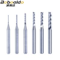 【hot】☃✸ 10pcs/set Carbide PCB Engraving Bits End Milling Cutter cutting drill hole endmill 0.7-3.175mm Diameter