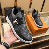 Genuine Cow Leather 2023 New Arrival France LOUIS+V Super Luxury Brand Premium Quality Fashion Sneaker For Men JH117V1