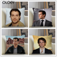 Henry Cavill Pillowcase Custom Square Pillow Cover Case Zipper Pillowcase 45*45cm Drop Shipping Electrical Connectors