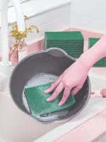 5pcs-Scouring Pad Dish Scrubber Scouring Pads สีเขียว Reusable ในครัวเรือนแผ่นขัดพรมทำความสะอาด Solution แปรงไฟเบอร์ทำความสะอาด