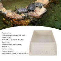 Turtle Basking Platform ช่วยลดความเบื่อหน่าย ทำความสะอาดง่าย เพิ่มความทนทานต่อการลื่นไถล จานให้อาหารเต่า Drop Proof ทนอุณหภูมิสูงสำหรับอาบน้ำ