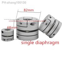 flexible single diaphragm coupling 1PC D82L68 inner hole 8/10/12/14/15/18` Aluminum alloy elastic Servo motor screw rod coupling