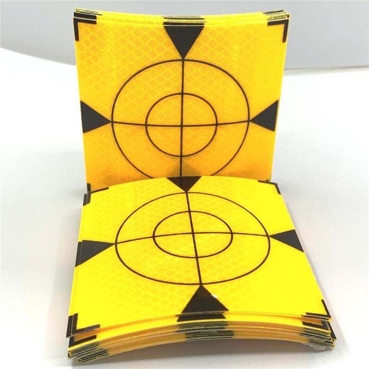 40PCS High Quality 100mm New Yellow Triangle Reflector Sheet tape