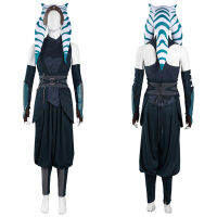 S2 Mandalorian Ahsoka Tano เสื้อชุดคอสเพลย์ผู้หญิงกางเกงขายาวชุดชุดงานรื่นเริงฮาโลวีน