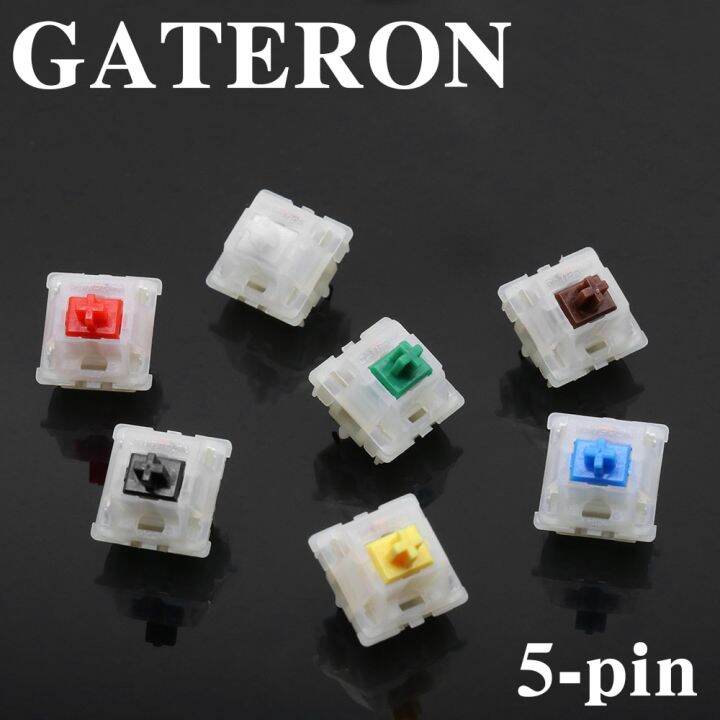 สวิทช์-smd-gateron-สำหรับคีย์บอร์ดแบบกลไกเกมเงียบแบบคลิก5pin-เชิงเส้นสำหรับคีย์บอร์ดแบบกลไก-rgb