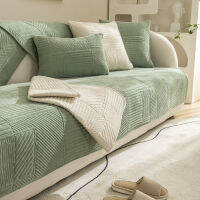 นอร์ดิกข้นโซฟาผ้าขนหนูสีทึบไม่ลื่นโซฟา Slipcovers ที่นอนปกที่ถอดออกได้โซฟาเสื่อ L รูปร่างโซฟาเบาะสำหรับบ้าน1ชิ้น