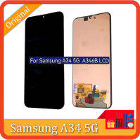 6.6 "ต้นฉบับ Super AMOLED สำหรับ Samsung Galaxy A34 5G A346B LCD A346U จอแสดงผลหน้าจอสัมผัส Digitizer สำหรับ Samsung A346E A346M LCD