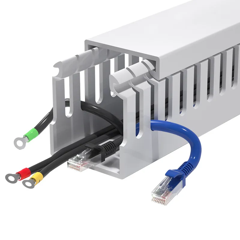 White Cable Raceway Cable Concealer Open Slot Wiring Raceway Duct