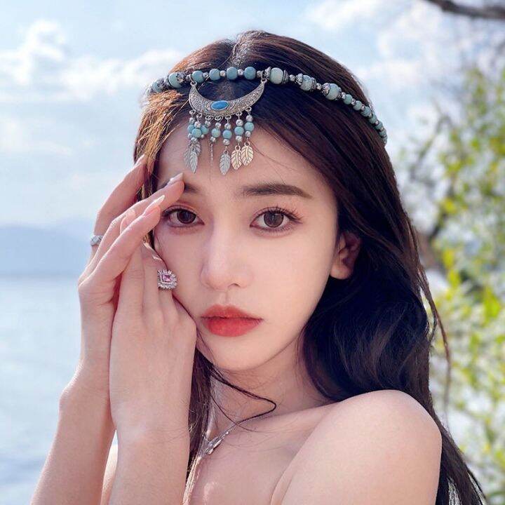 Gypsy Turkish Bohemian Head Chain Indian Hair Jewelry Tribal Forehead