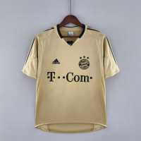 BAYERN MUNICH AWAY GOLD 2004 2005 RETRO FOOTBALL SHIRT SOCCER JERSEY BALLACK