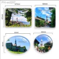 Yvoire France Fridge Magnet World Travel Souvenir glass Refrigerator Magnetic Stickers Home Decor Tourist gift