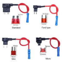 10A Micro Mini Standard ATM Blade Fuse 12V MINI SMALL MEDIUM Size Car Fuse Holder Add-a-circuit TAP Adapter