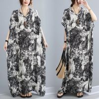 COD DSFDGESERRRRR Oladivi Oversized Plus Size Bohemian Dress Women 50 40 30 60 Year Old Maxi Long Boho Beach Dresses 5019 B151