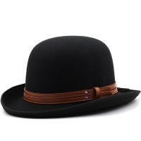 Cappello Da Bombetta Bianco In Feltro Di Lana Per Uomo/donna แฟชั่นปาร์ตี้คอสตูม Forale Fedora Cappello Da Sposo Con Berretto Da Mago