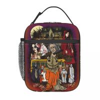 Halloween Film Horror Sam Trick R Treat Thermal Insulated Lunch Bags Portable Lunch Container for Work Multifunction Food