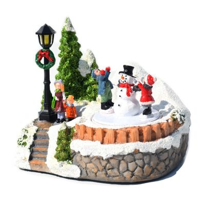 Glowing Music Little House Christmas Snowman Hut Christmas Crafts Gifts Gifts Decorations
