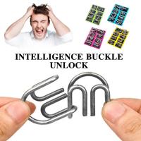 2023 IQ Challenge Lock IQ Challenge Toy Brain Puzzles Puzzle For 6 Toy UnLock Intelligence Kids And Chinese Old Above Ring 9 Years Buckle R5L4