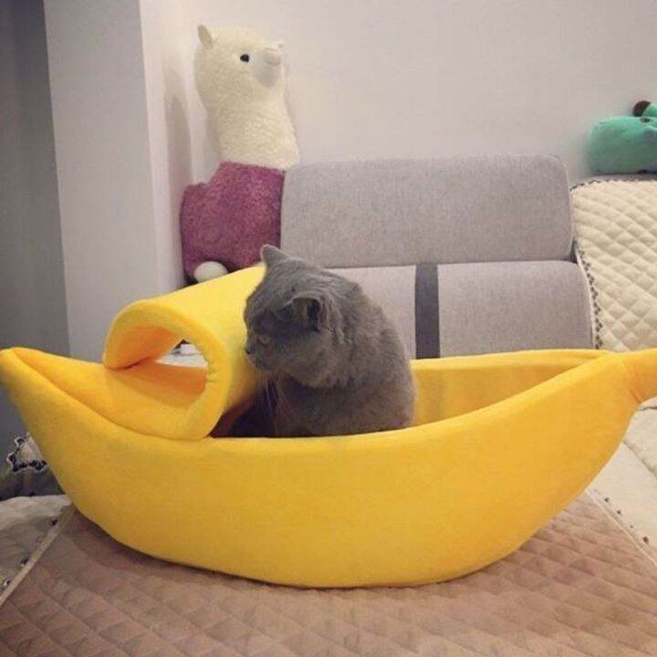 ที่นอนกล้วย-สำหรับสัตว์เลี้ยง-size-m-xl-ที่นอนหมา-ที่นอนแมว-ที่นอนสัตว์เลี้ยง-banana-pet-bed
