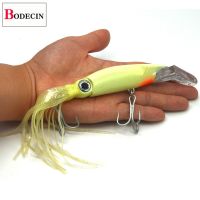 1PCS Lifelike Octopus Fishing Lure With Treble Hook And Jigs Peche 14cm 39G Luminous Squid Jigs Artificial Bait For Fishing Sea