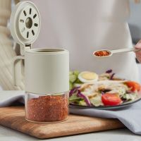 1pcs Spice Jar Condiment Dispenser Salt And Pepper Seasoning Bottle Kitchen Accessories Condiment Pot Seasoning Bottle