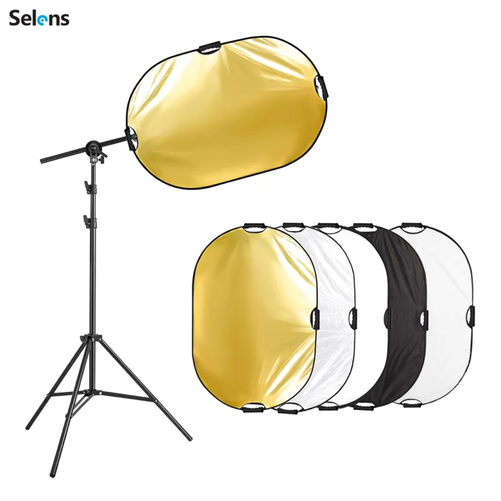 Selens Photography Reflector Stand kit, 24x36 inches 5 in 1 reflectors
