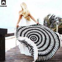 Microfine Round Beach Towel Tessellate Mandala Women Summer Travel Towel Large Microfiber Beach Towel For Adults Boho Blanket