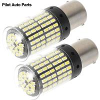 โคมไฟ Canbus 2ชิ้นโคมไฟ Canbus หลอดไฟไร้ข้อผิดพลาด2100LM 144SMD 3014หลอดไฟแอลอีดีสำหรับไฟสัญญาณเลี้ยว/ไฟเบรค