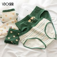 （A So Cute） VDOGRIR เซ็กซี่ผ้าฝ้าย WomenPanties ชุดชั้นในกางเกงในไร้รอยต่อเอวต่ำหญิงแฟชั่น PantyWoman ชุดชั้นในสตรี Tanga