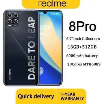 Cellphone Realme 8 Pro Smartphone Android Mobile Phone 16+512GB 6000mAh  6.7inch Ready Stock