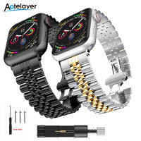 Aotelayer สำหรับ A-Pple Watch UItra 8 7 6 5 4 SE สแตนเลสสตีลสายนาฬิกาข้อมือ49มิลลิเมตร45มิลลิเมตร44มิลลิเมตร41มิลลิเมตรสำหรับ Iwatch 3 42มิลลิเมตร38มิลลิเมตรเปลี่ยนสาย