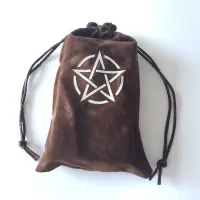 Moon Star พิมพ์ Tarot กระเป๋าเก็บกระเป๋า Drawstrings สำหรับผู้ที่ชื่นชอบไพ่ทาโรต์กำมะหยี่กระเป๋าสำหรับ Tarot Card Runes Storage