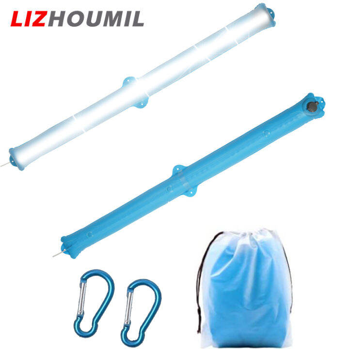 lizhoumil-โคมไฟเป่าลมตะเกียงตั้งแคมป์กลางแจ้งแบบพับได้-โคมไฟแม่เหล็ก-usb-หลอด-led-แบบพกพาหรี่แสงได้ไฟ-led-สำหรับตั้งแคมป์2ชิ้น