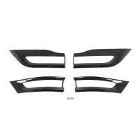 For 2014-2021 Jeep Grand Cherokee Carbon Fiber Rear Lighting Decorative Strip Gloss Black Tail Lamp Cover Trim Bezel Kit