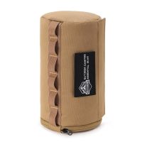 Khaki Outdoor Tissue Case Portable Roll Paper Storage Holder Polyester Waterproof Hanging Napkin Holder For Picnic Camping Hiking