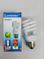 หลอดประหยัดไฟยี่ห้อ Luminex 13W Daylight E27